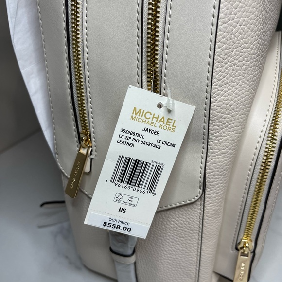 Michael Kors Jaycee Large Leather Backpack - Picture 4 of 8
